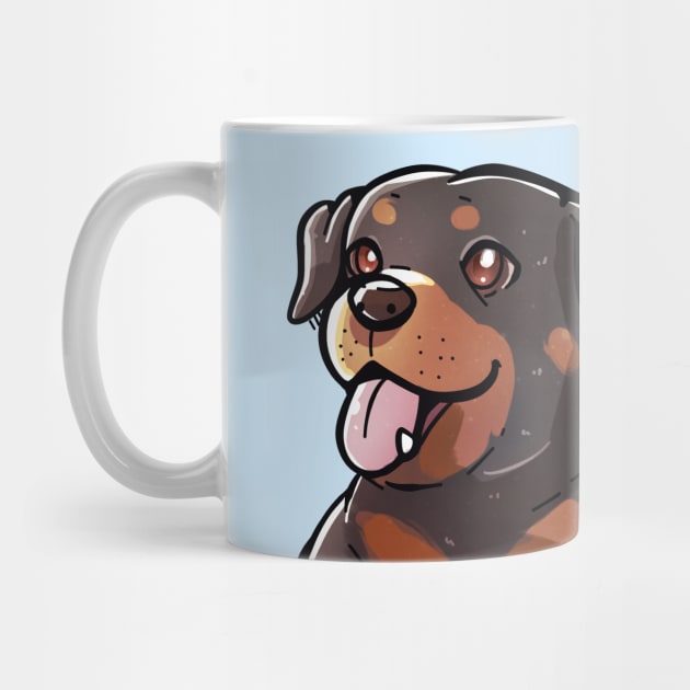 Pocket Cute Rottweiler Dog by TechraPockets